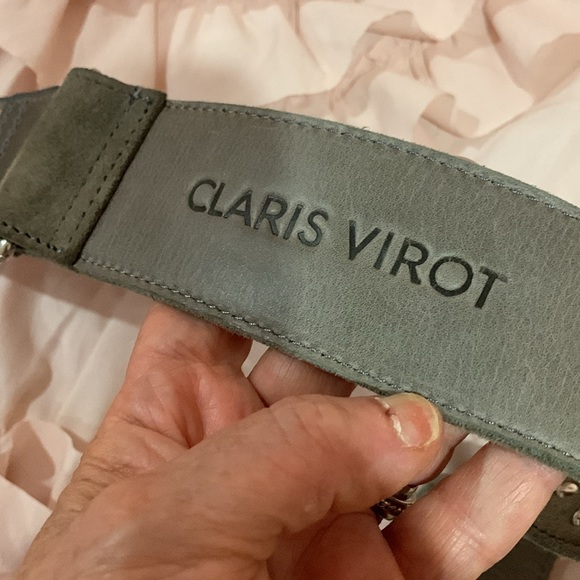 Authentic Claris Virot Charly Python beige/gray Shoulder Bag with 2 straps - Picture 7 of 16